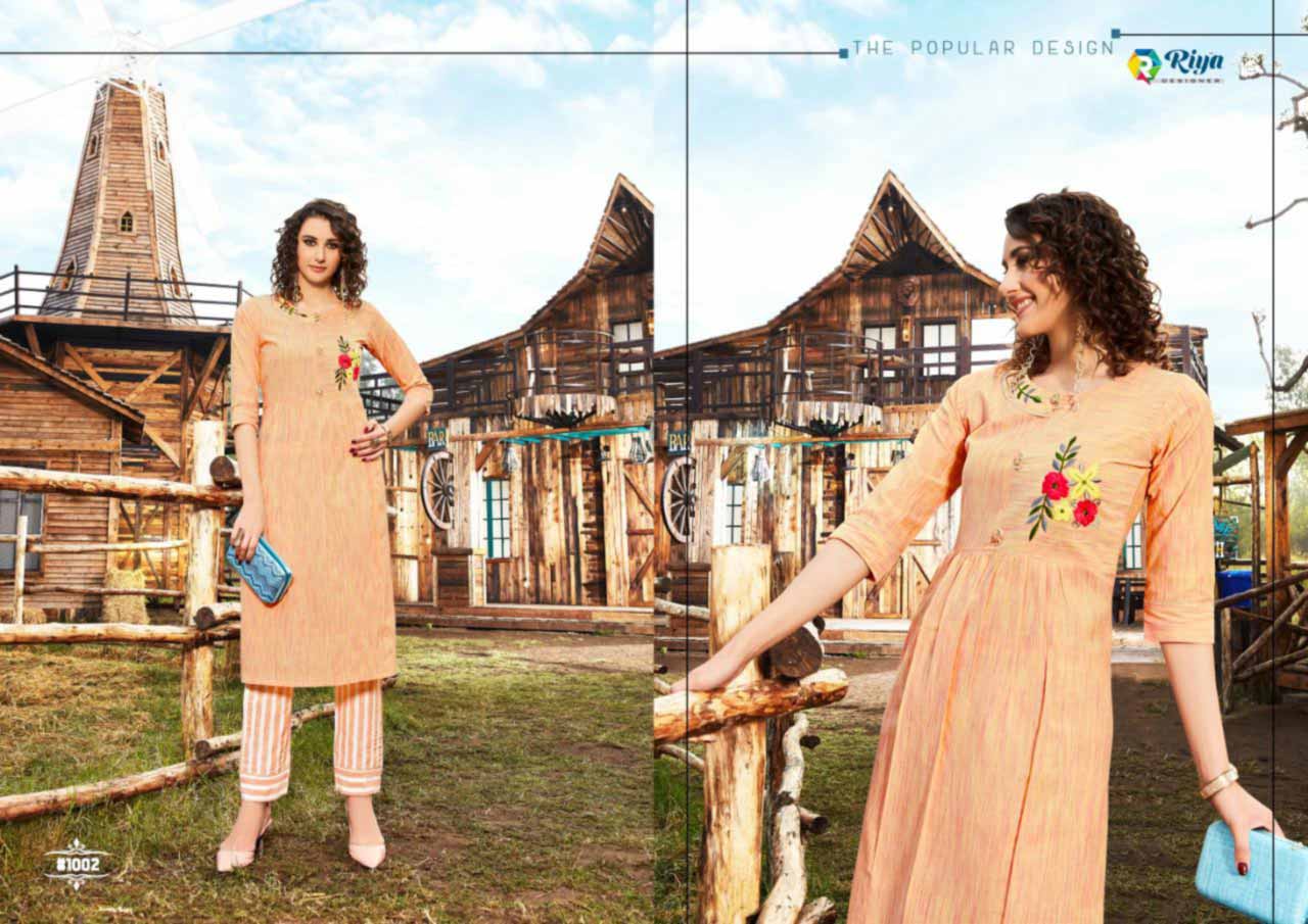 Riya Lime Light Kalimudi Work Kurtis Set Riya Lime Light Kalimudi Work Kurtis Set
